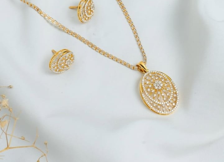 Diamon Pendent Set  - Pendent  - Best Jewelry Shop Nepal - Shagoon Jewellers Kathmandu