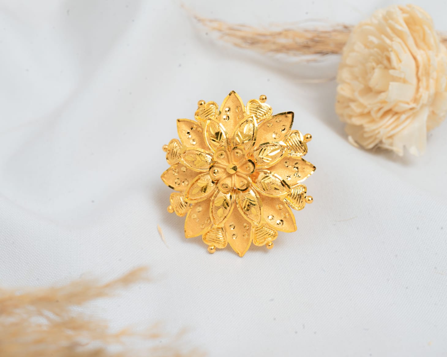 Kamal Bloom Multi-Layered Statement Ring - Shagoon Jewellers Nepal