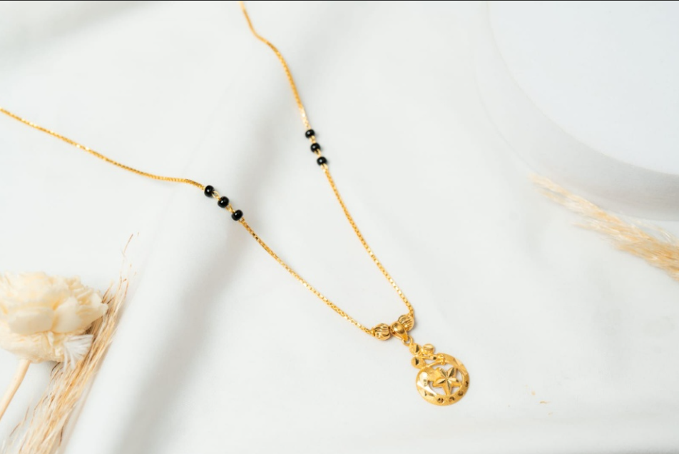 Celestial Starburst Mangalsutra Necklace - Shagoon Jewellers Nepal
