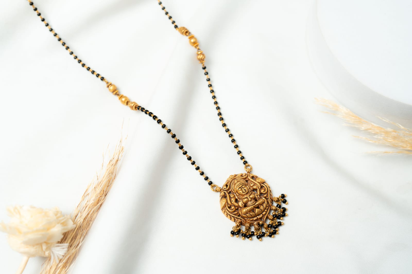 Temple Goddess Lakshmi Antique Mangalsutra - Shagoon Jewellers Nepal